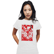 Load image into Gallery viewer, Daily_Deal_Shirts Fitted Shirts, Woman / Small / White Ninja Rival
