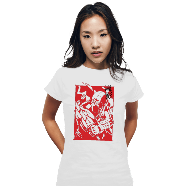 Daily_Deal_Shirts Fitted Shirts, Woman / Small / White Ninja Rival