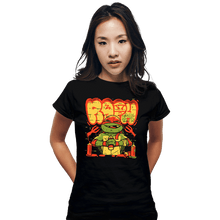 Load image into Gallery viewer, Daily_Deal_Shirts Fitted Shirts, Woman / Small / Black Raph Bomb
