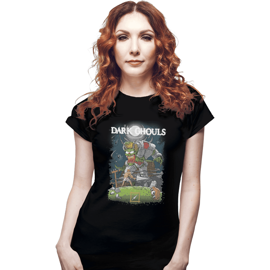 Shirts Fitted Shirts, Woman / Small / Black Dark Ghouls