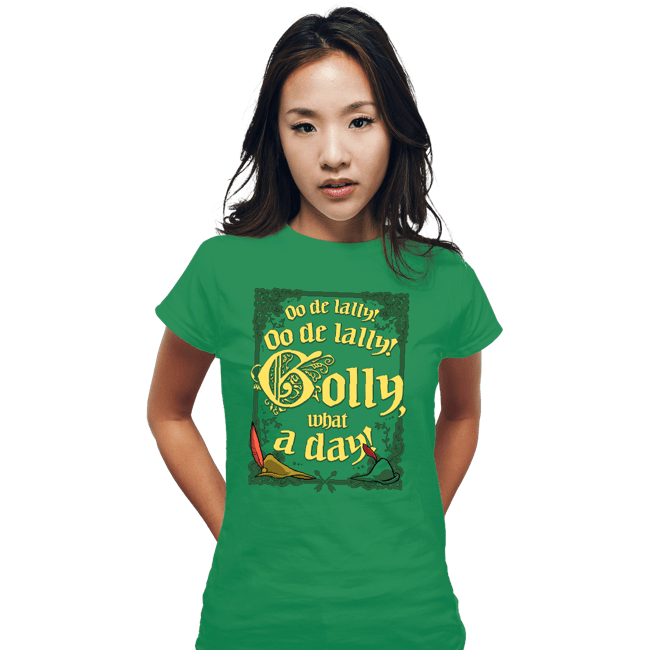 Secret_Shirts Fitted Shirts, Woman / Small / Irish Green Golly, What A Day!