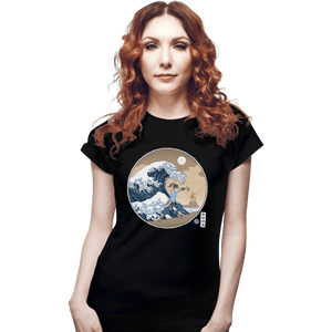 Shirts Fitted Shirts, Woman / Small / Black The Great Wave Of Republic City