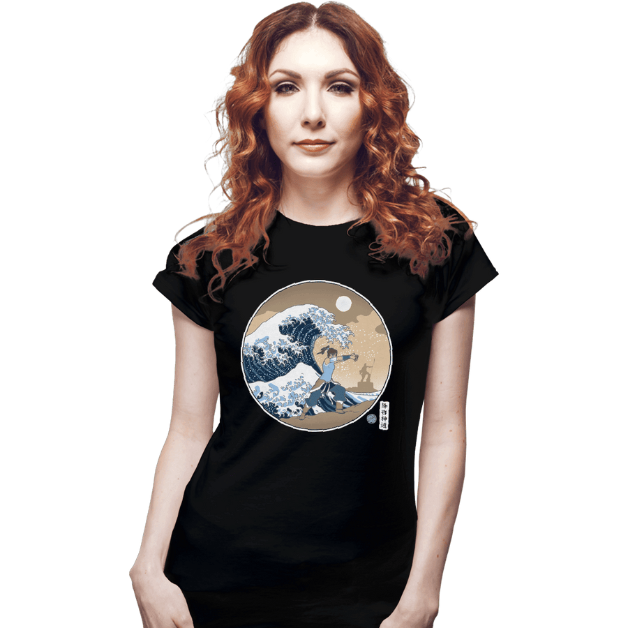 Shirts Fitted Shirts, Woman / Small / Black The Great Wave Of Republic City