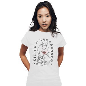 Shirts Fitted Shirts, Woman / Small / White Killer Rabbit of Caerbannog