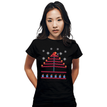 Load image into Gallery viewer, Shirts Fitted Shirts, Woman / Small / Black Kong Tree
