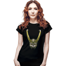 Load image into Gallery viewer, Shirts Fitted Shirts, Woman / Small / Black Loki Skull
