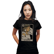 Load image into Gallery viewer, Daily_Deal_Shirts Fitted Shirts, Woman / Small / Black The Princess Vintage Tarot
