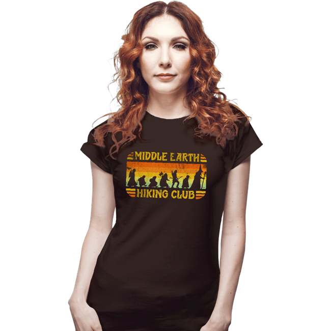 Secret_Shirts Fitted Shirts, Woman / Small / Black Hiking Club
