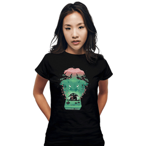 Shirts Fitted Shirts, Woman / Small / Black Green Pocket Gaming