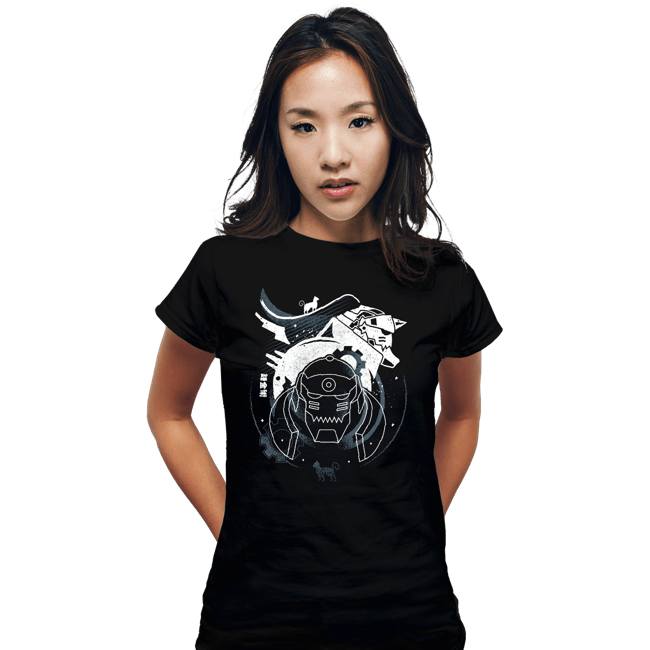 Shirts Fitted Shirts, Woman / Small / Black Al and Cats