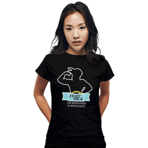 Shirts Fitted Shirts, Woman / Small / Black Fight Milk