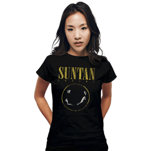 Shirts Fitted Shirts, Woman / Small / Black Suntan Lotion