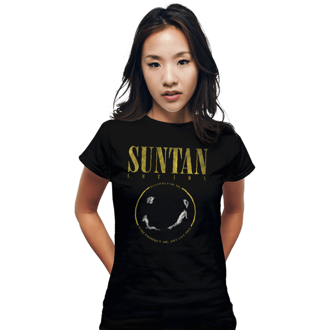 Shirts Fitted Shirts, Woman / Small / Black Suntan Lotion