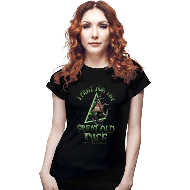 Secret_Shirts Fitted Shirts, Woman / Small / Black The Great Old Dice