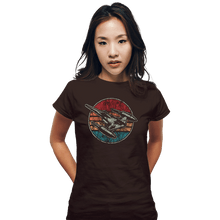 Load image into Gallery viewer, Shirts Fitted Shirts, Woman / Small / Black Vintage Starfighter
