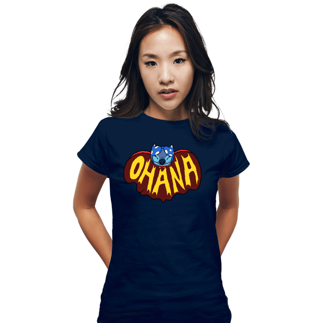 Daily_Deal_Shirts Fitted Shirts, Woman / Small / Navy Bat 626