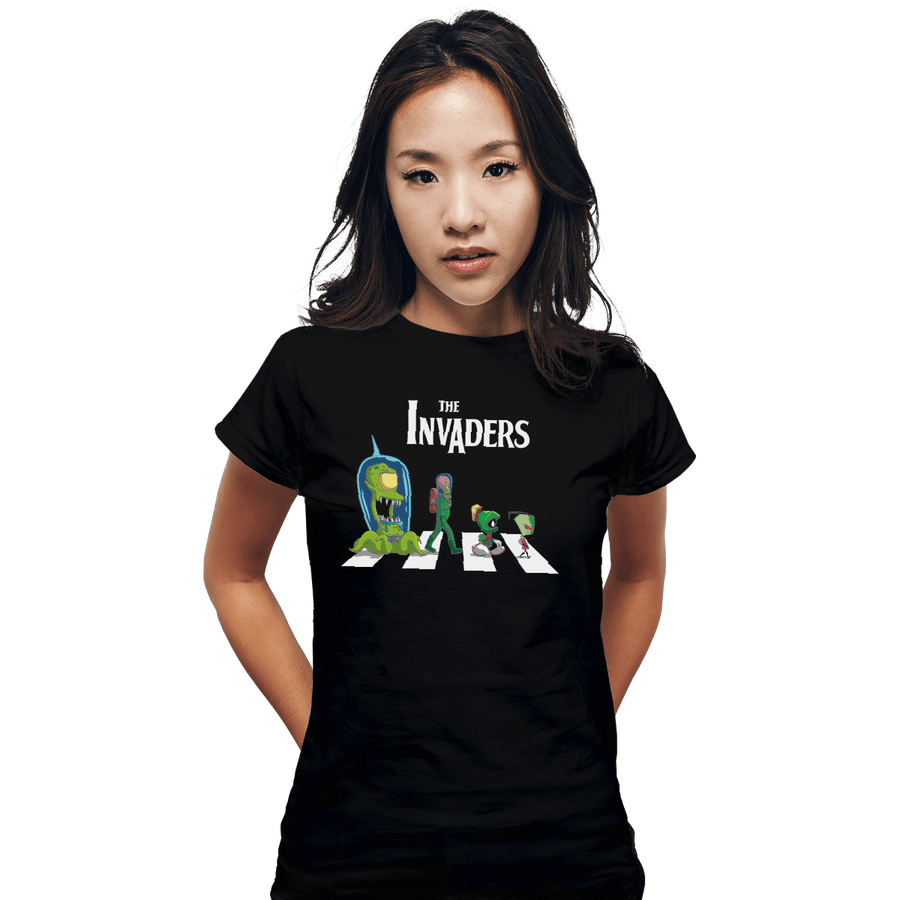 Shirts Fitted Shirts, Woman / Small / Black The Invaders