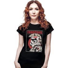 Load image into Gallery viewer, Shirts Fitted Shirts, Woman / Small / Black Troopunk
