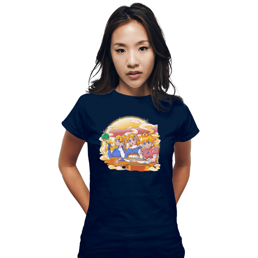 Shirts Fitted Shirts, Woman / Small / Navy Ramen Cart