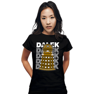 Shirts Fitted Shirts, Woman / Small / Black Dalek