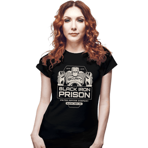 Shirts Fitted Shirts, Woman / Small / Black Prison Security Robots