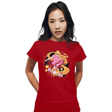 Load image into Gallery viewer, Shirts Fitted Shirts, Woman / Small / Red Pro Skater Princess
