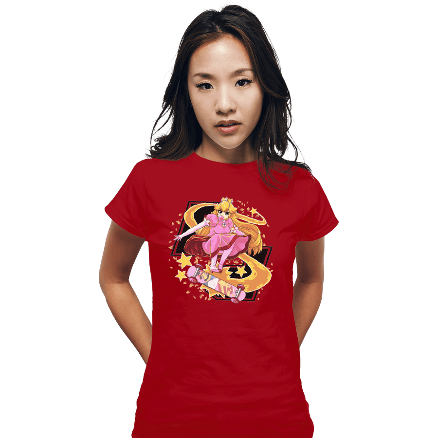 Shirts Fitted Shirts, Woman / Small / Red Pro Skater Princess