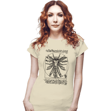 Load image into Gallery viewer, Daily_Deal_Shirts Fitted Shirts, Woman / Small / White Vitruvian Vecna
