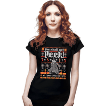 Load image into Gallery viewer, Secret_Shirts Fitted Shirts, Woman / Small / Black You Shall Not Peak
