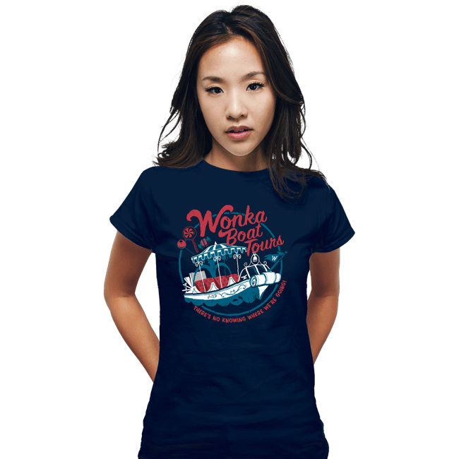 Secret_Shirts Fitted Shirts, Woman / Small / Navy Wonka Boat Tours!