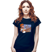 Load image into Gallery viewer, Secret_Shirts Fitted Shirts, Woman / Small / Navy Chedda Whizzy
