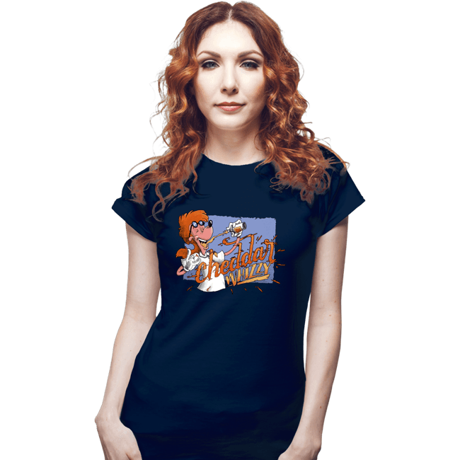 Secret_Shirts Fitted Shirts, Woman / Small / Navy Chedda Whizzy