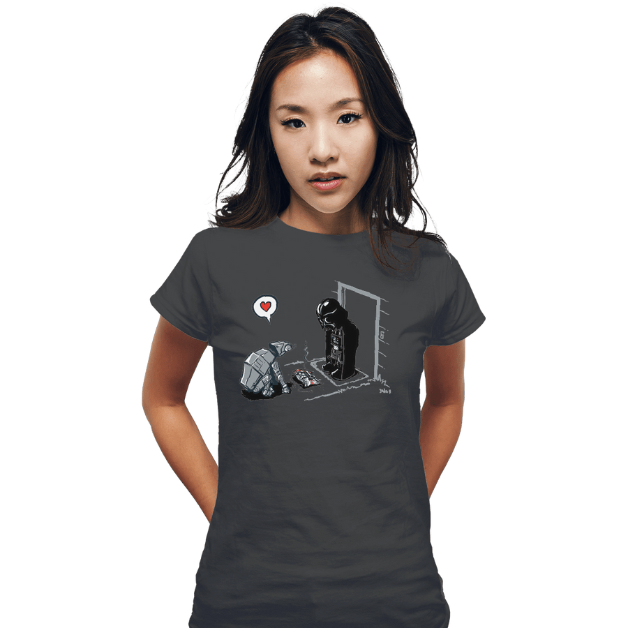 Shirts Fitted Shirts, Woman / Small / Charcoal Cat-At's New Gift
