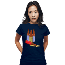 Load image into Gallery viewer, Secret_Shirts Fitted Shirts, Woman / Small / Navy Red Label Down
