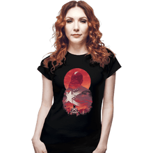 Load image into Gallery viewer, Shirts Fitted Shirts, Woman / Small / Black Red Guardian Sun
