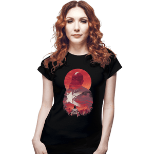 Shirts Fitted Shirts, Woman / Small / Black Red Guardian Sun