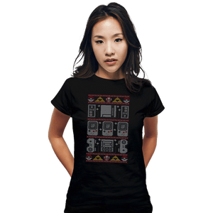Secret_Shirts Fitted Shirts, Woman / Small / Black Nintendmas
