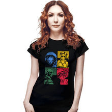 Load image into Gallery viewer, Secret_Shirts Fitted Shirts, Woman / Small / Black Bebop Panels
