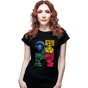 Secret_Shirts Fitted Shirts, Woman / Small / Black Bebop Panels