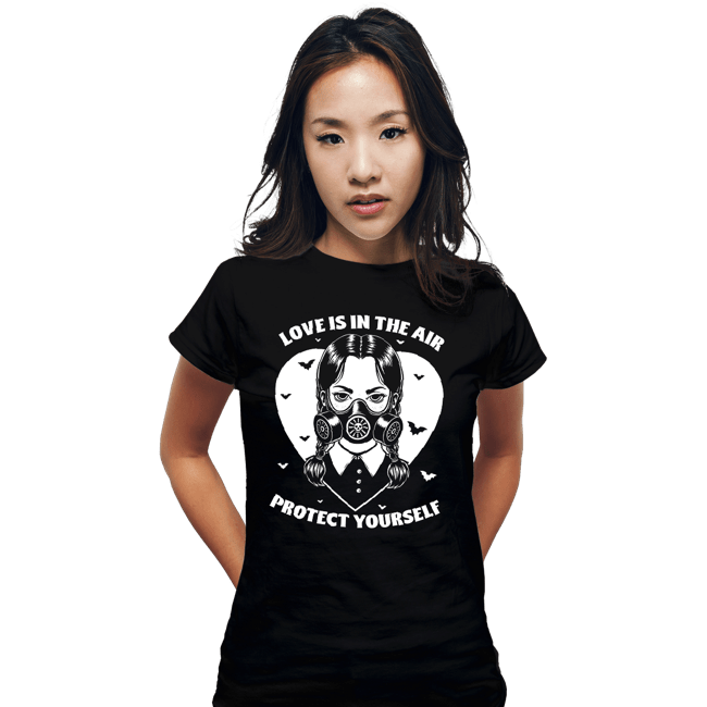 Daily_Deal_Shirts Fitted Shirts, Woman / Small / Black Love Is In The Air