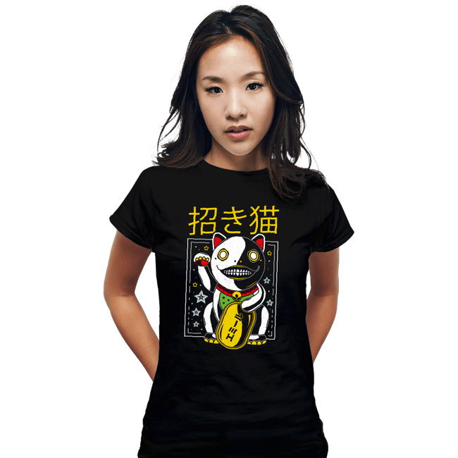 Shirts Fitted Shirts, Woman / Small / Black Emil Maneki Neko