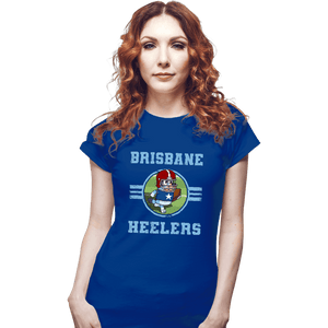Daily_Deal_Shirts Fitted Shirts, Woman / Small / Royal Blue Brisbane Heelers