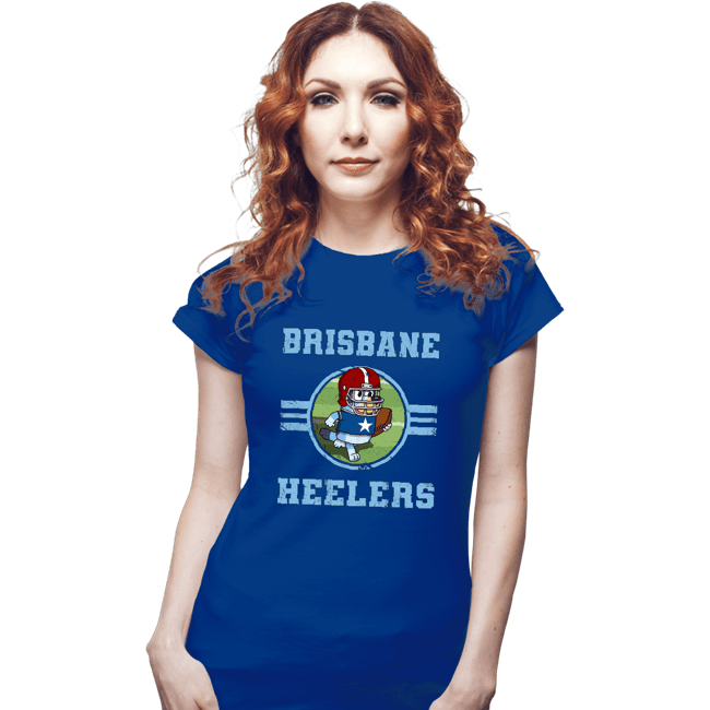 Daily_Deal_Shirts Fitted Shirts, Woman / Small / Royal Blue Brisbane Heelers