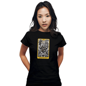 Shirts Fitted Shirts, Woman / Small / Black Tarot Temperance