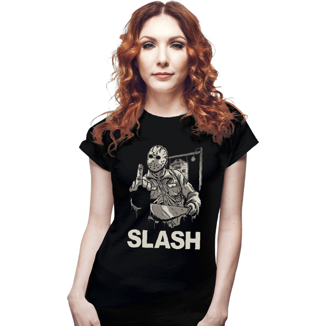 Daily_Deal_Shirts Fitted Shirts, Woman / Small / Black Johnny Slash