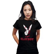 Load image into Gallery viewer, Secret_Shirts Fitted Shirts, Woman / Small / Black Slay Boy
