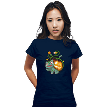 Load image into Gallery viewer, Secret_Shirts Fitted Shirts, Woman / Small / Navy Bulpumpkin
