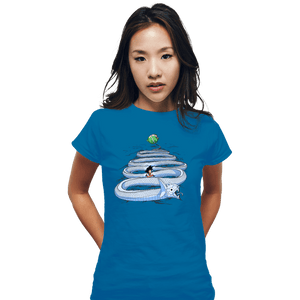Shirts Fitted Shirts, Woman / Small / Sapphire Goku Way