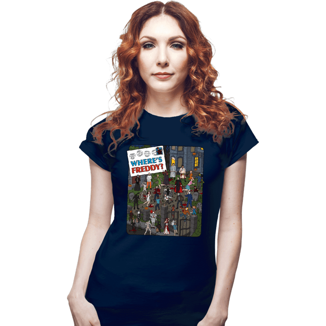 Daily_Deal_Shirts Fitted Shirts, Woman / Small / Navy Where's Freddy