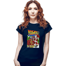Load image into Gallery viewer, Secret_Shirts Fitted Shirts, Woman / Small / Navy Back To The North Poll
